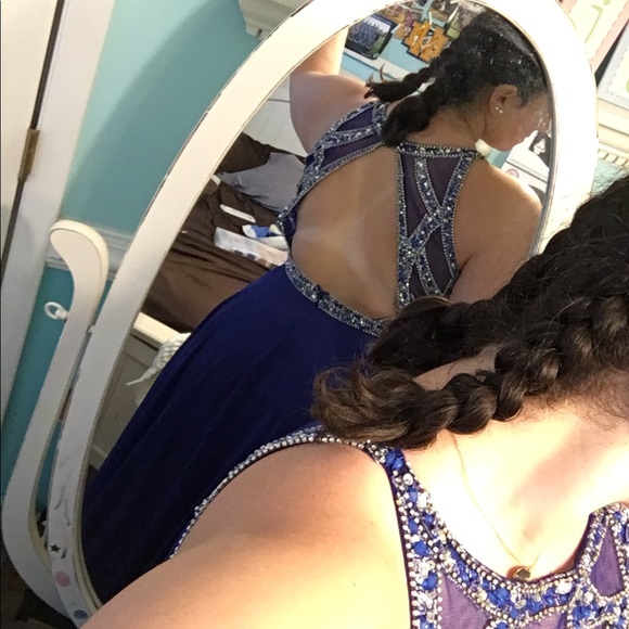 Royal Blue Prom Dress - Picture 6 of 8